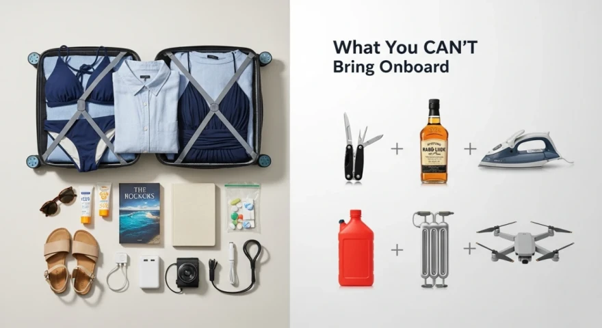 Packing for a Cruise: What You Can and Can't Bring Onboard Without Stress