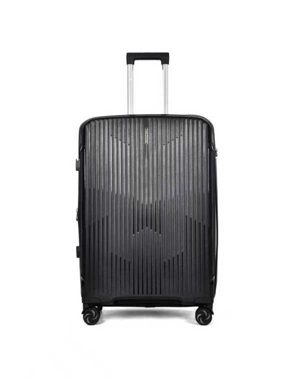Three Birds P801 PP Hardshell Suitcase – Black