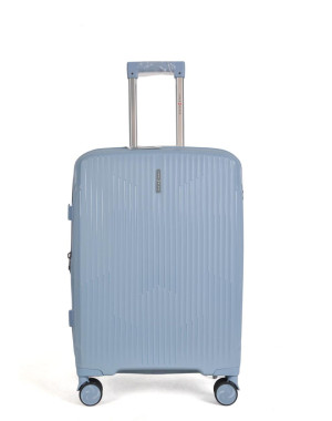 Finch Hard Shell Suitcase – Grey Blue