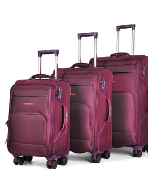 Hawk Soft Shell Suitcase – purple